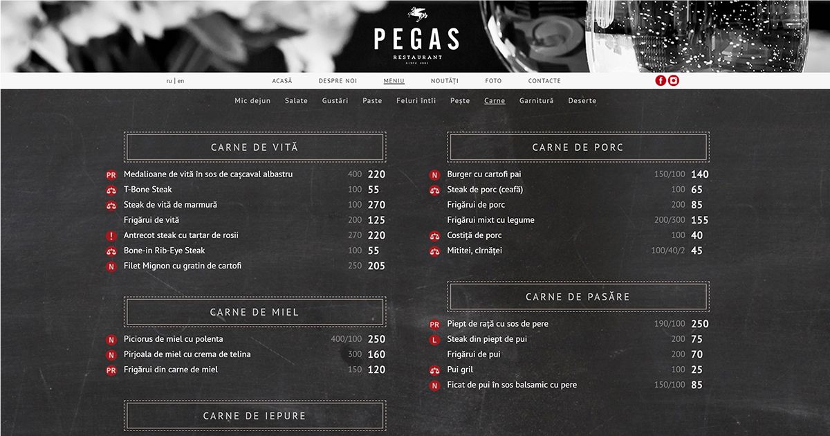 Restaurant Menu